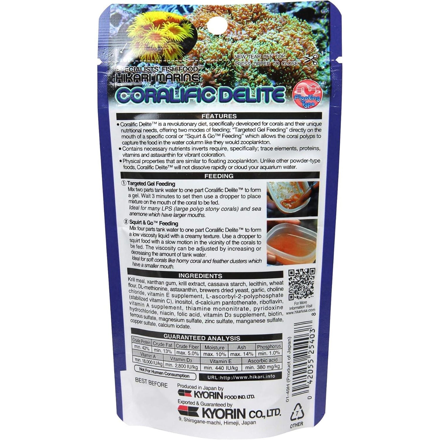 Buy now Hikari Coralific Delite Coral Food, 1.23 oz (35g) at indiglob india
