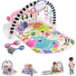 Fisher-Price Baby Playmat Deluxe Kick & Play Piano Gym for Learning & 2 Maracas Soft Rattles for Newborn to Toddler Play Ages 0+ Months