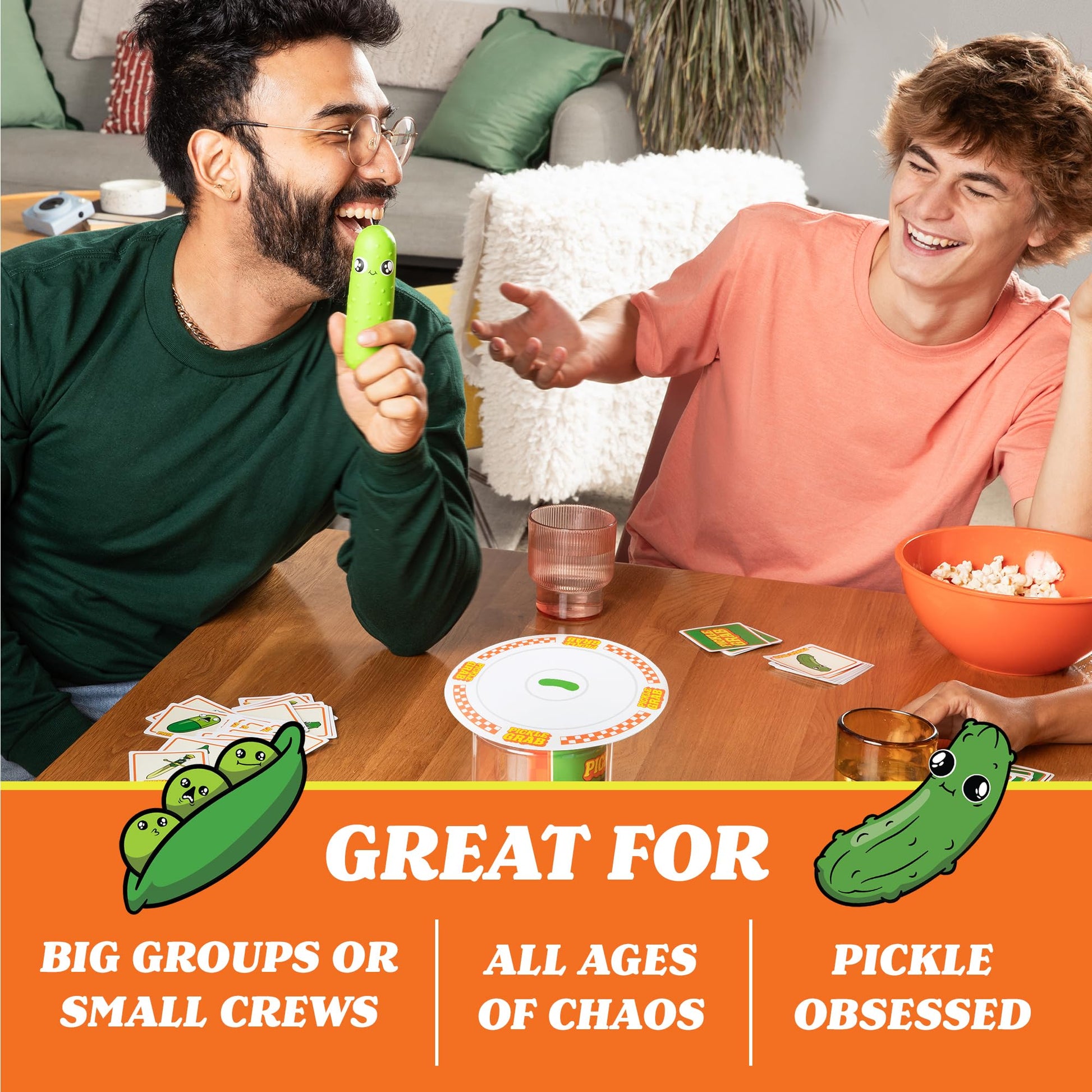 Buy now Exploding Kittens Presents, Pickle Grab - A Speed Grabbing Card Game - 2-6 Players - 15 Minutes to Play - Family Game Night - Fun for Kids, Teens, Adults, and Families at indiglob india