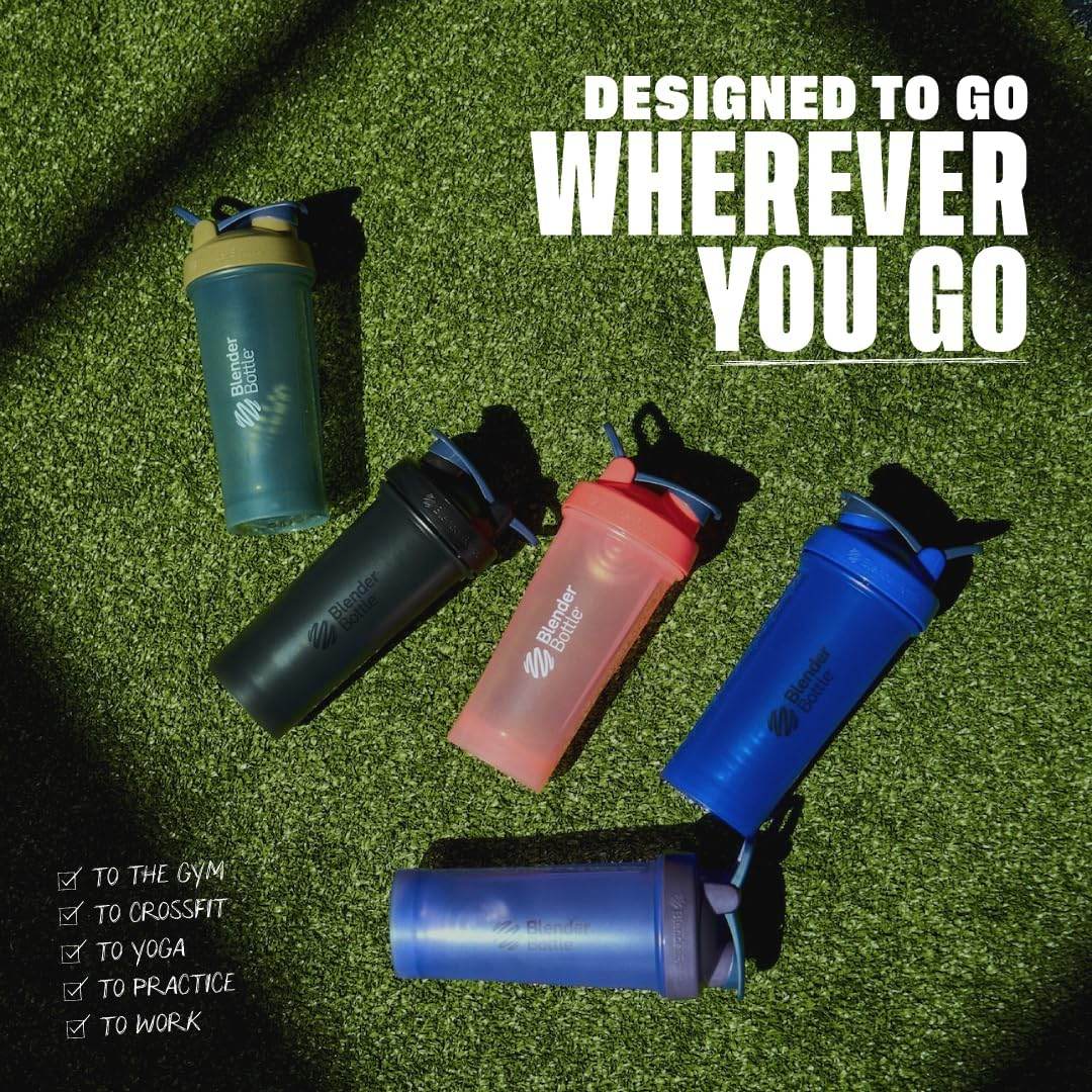BlenderBottle Classic V2 Shaker Bottle Perfect for Protein Shakes and Pre Workout, 32-Ounce, Black - My Store