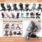 Bemece Stroller Rain Cover Universal Stroller, Travel Weather Shield Windproof and Waterproof Protect from Dust and Snow