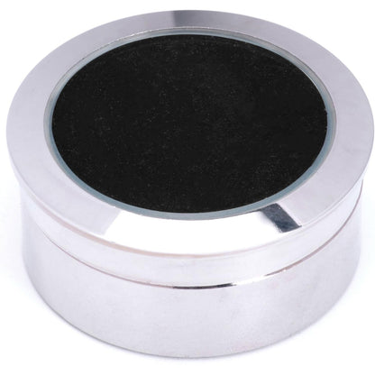 Small Loose Diamond or Gemstone Display Box Case Holder Show Container Metal (Black- 1.3x0.5)