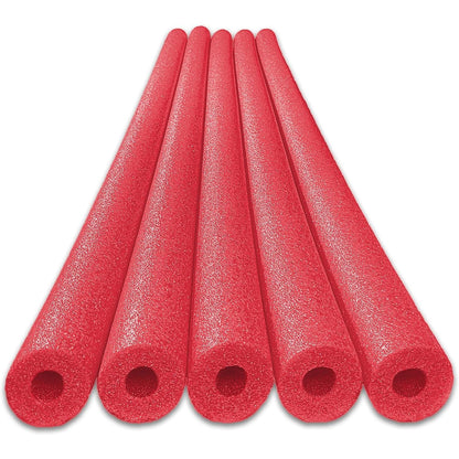 Oodles of Noodles Deluxe Rainbow Pool Noodles Foam Soft Large Noodle Tube, Bulk Floats, Pool Toy, Craft Projects, Floating Training Device, Multi-Purpose, Exercise Aid - 5 Pack