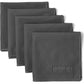Sweat Absorbing Handkerchiefs - The Original Pocket-Sized Sweat Towels - Quick-Dry Microfiber Sweat Rags for Face, Hands, & Body - Men & Women - Gym, Sports, and Work (Black: 5 Pack)