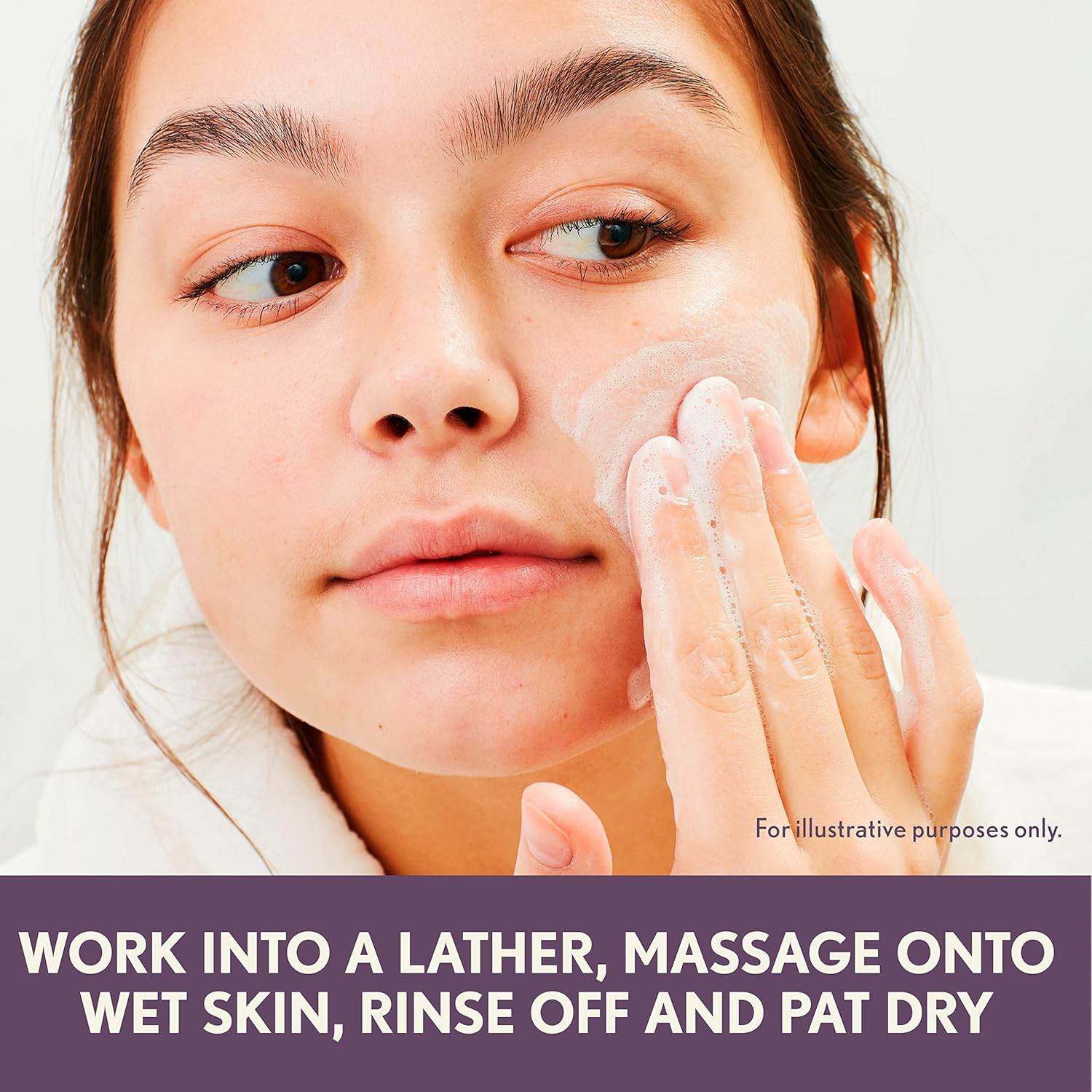 Aveeno Absolutely Ageless Nourishing Daily Facial Cleanser, Antioxidant-Rich Blackberry Extract, Non-Comedogenic Makeup-Removing Face Wash from Dermatologist-Recommended Brand, 5.2 fl. oz - My Store