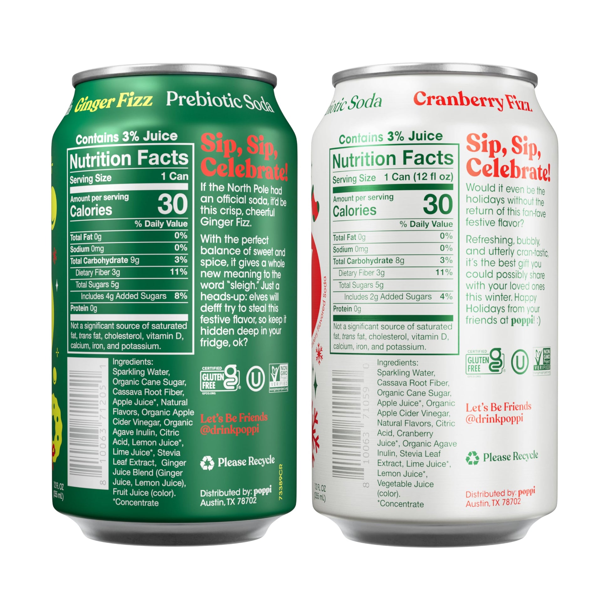 Buy now Poppi Sparkling Prebiotic Soda Beverage with Apple Cider Vinegar, Seltzer Water and Fruit Juice, The Classics Variety Pack, 12 Fl Oz, Pack of 12, Packaging May Vary at indiglob india