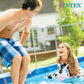 Buy now INTEX 28031E Pool Cover: For 12ft Round Metal Frame Pools – Includes Rope Tie – Drain Holes – 10in Overhang – Snug Fit at indiglob india