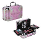 Ver Beauty Makeup Box with Travel Mirror - Professional Makeup Case w/ 2 Trays - Perfect Cosmetic Organizer Gift Set