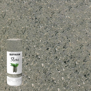 Rust-Oleum 7992830 Stone Creations Spray, 12 oz, Gray Stone
