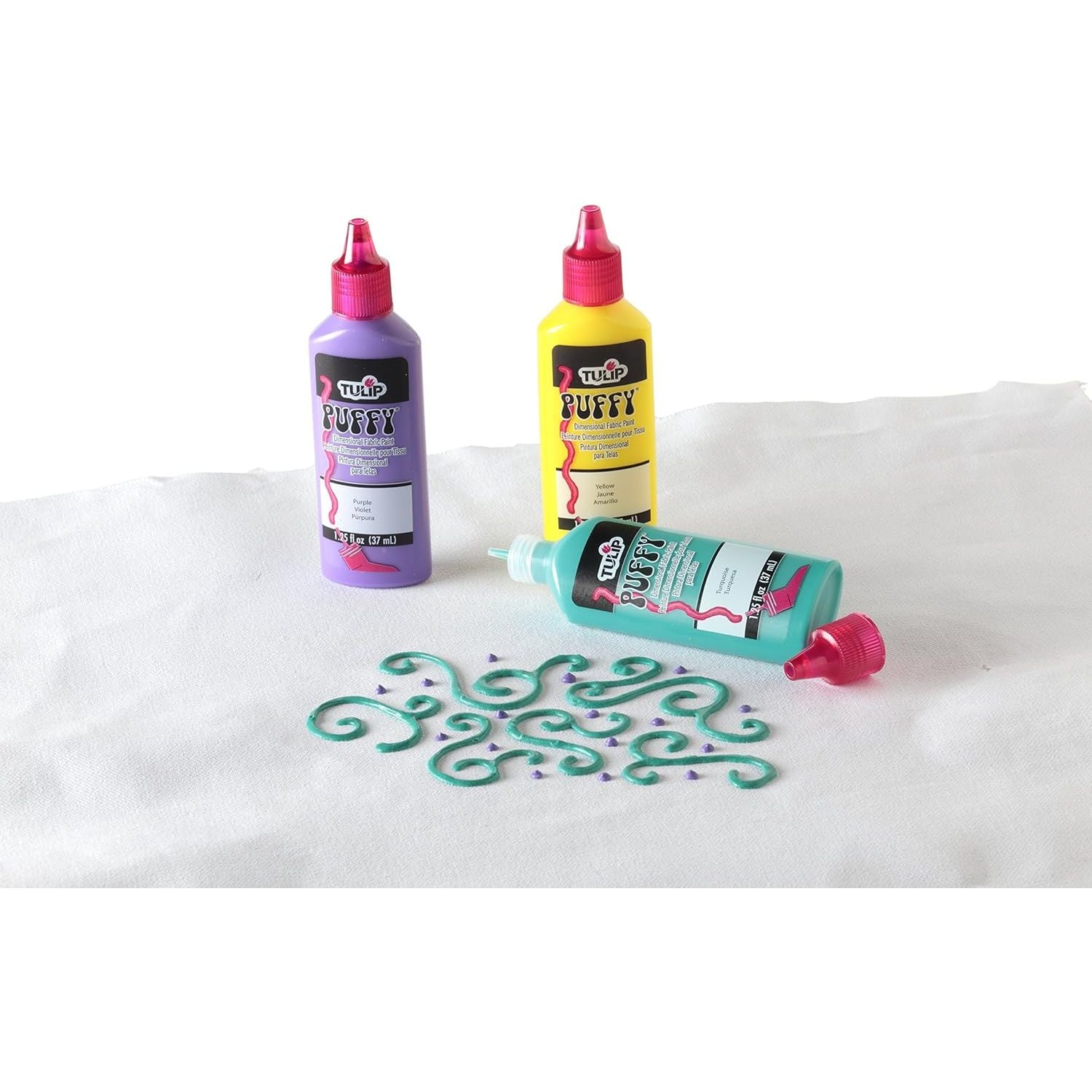 Buy now Tulip Puffy Paint: 3-D Fashion Paint, Assorted Colors, 6 Pack at indiglob india