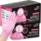 Buy now Pink Nitrile Gloves, 3-mil, Industrial Gloves Disposable Latex Free, for Cleaning & Esthetician, Rubber Powder-Free, 100-ct Box (Small) 1000 X-Small at indiglob india