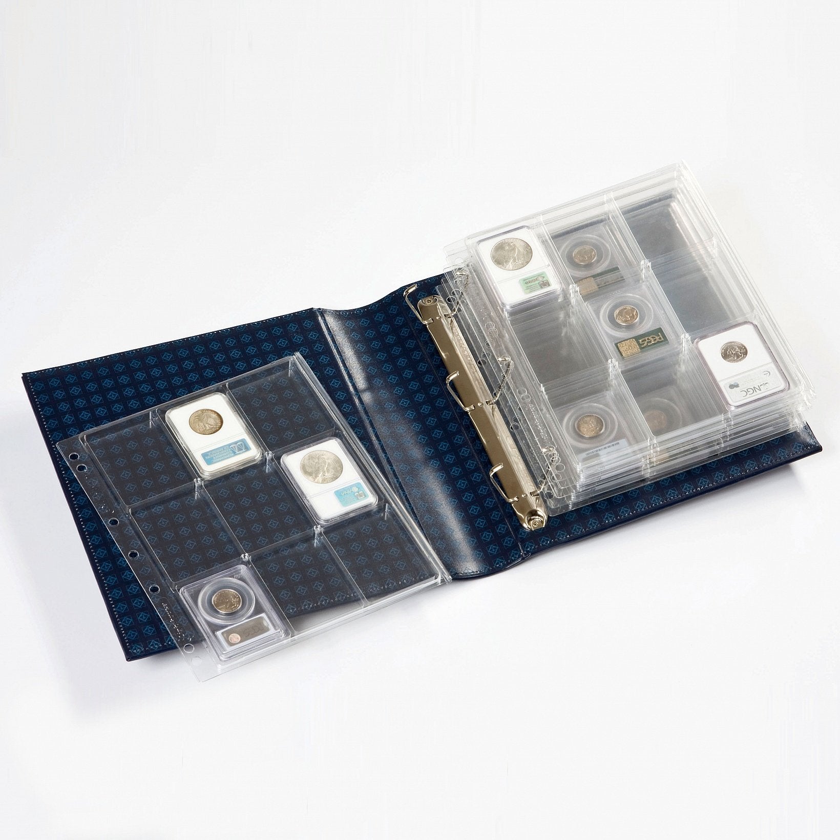 Buy now Lighthouse ENCAP Album Pages for Certified or Certified Style Coin Slab Holders PCGS, NGC, ANACS, Premier, Little Bear Elite - Pack of 2 at indiglob india