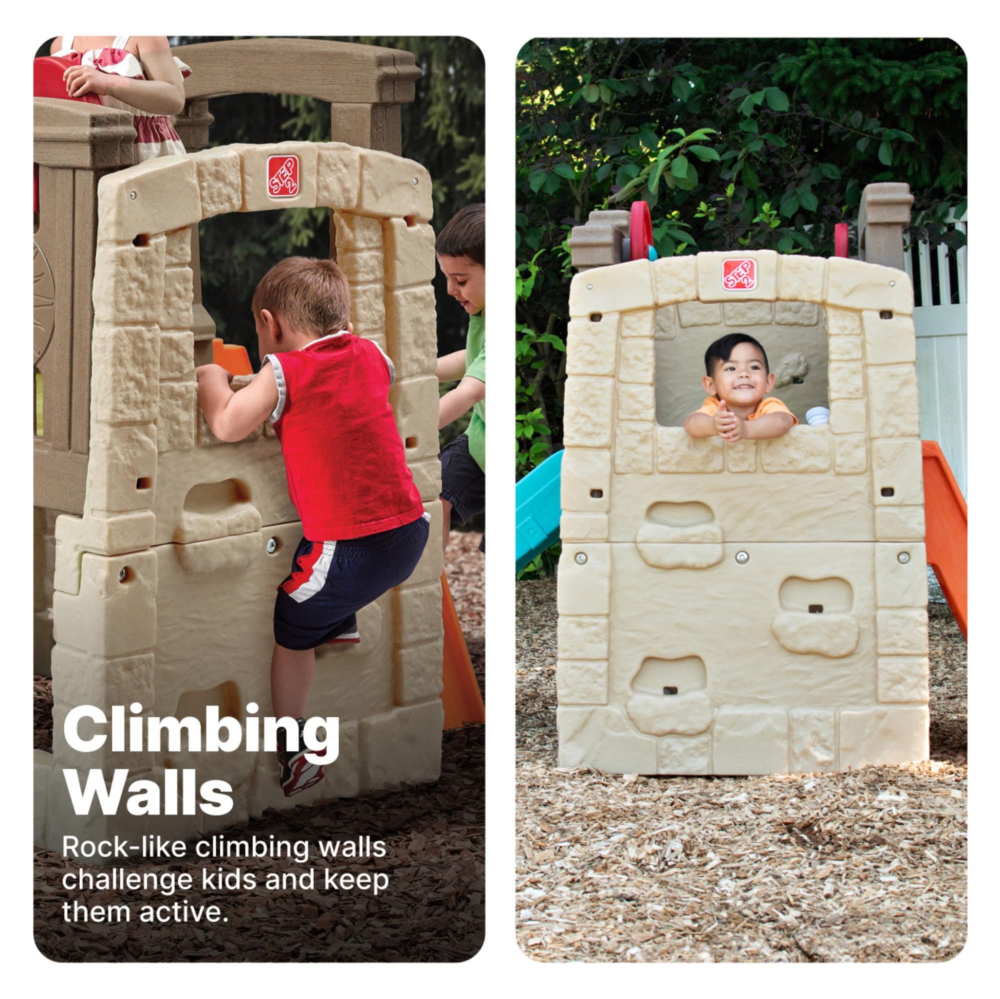 Buy now Step2 Woodland Climber II Kids Playset, Ages 2 ƒ??6 Years Old, Toddler Slide and Climbing Wall, Outdoor Playground for Backyard, Sturdy Plastic Frame, Easy Set Up at indiglob india
