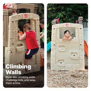 Buy now Step2 Woodland Climber II Kids Playset, Ages 2 ƒ??6 Years Old, Toddler Slide and Climbing Wall, Outdoor Playground for Backyard, Sturdy Plastic Frame, Easy Set Up at indiglob india