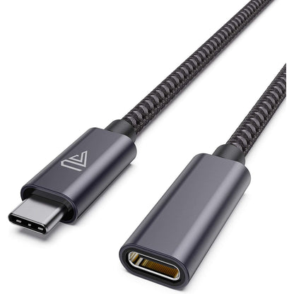 USB C Extension Cable (20Gbps/240W/3.3Ft), Faracent USB 3.2 Type C 3.1 Male to Female Extension Charging & Sync for iPhone 16 15 Pixel PSVR2 MacBook Air Pro/New iPad Dell XPS Surface Book and More