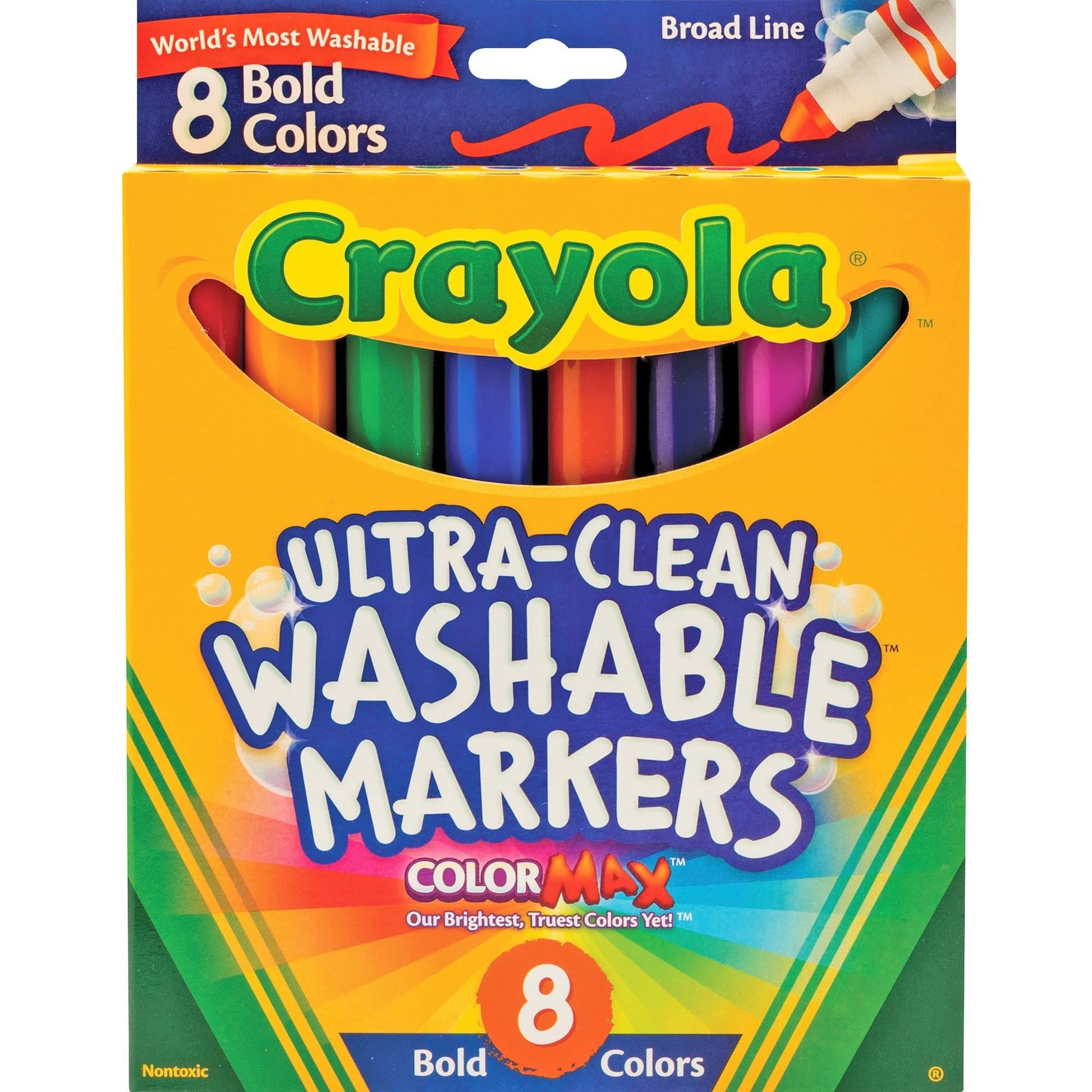 Buy now Crayola 8 Ct Bold Broad-Line Washable Markers at indiglob india
