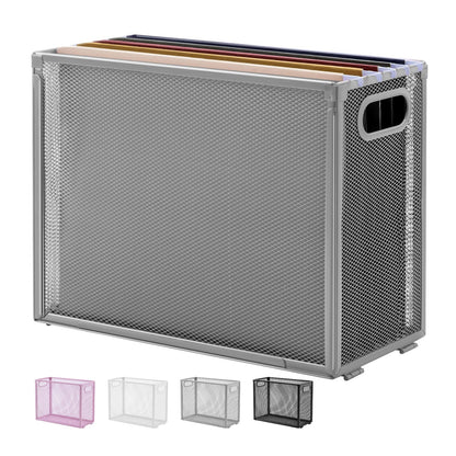 Buy now Hanging File Organizer, Oterri Portable Desktop File Organizer Mesh Detachable Foldable File Folder Organizer 12.2*5.5*9.44 inch for Letter Size File Folders, File Holders for Office/Home(Grey1) at indiglob india