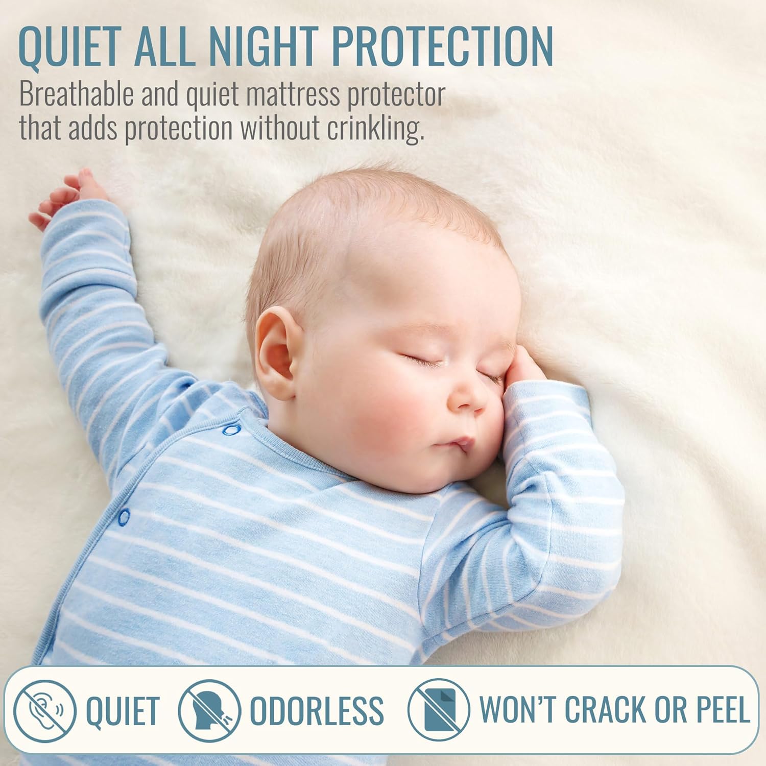 Buy now DMI Waterproof Mattress Protector and Mattress Cover, Soft, Encased Zippered Fit, Twin, Packaging may vary at indiglob india