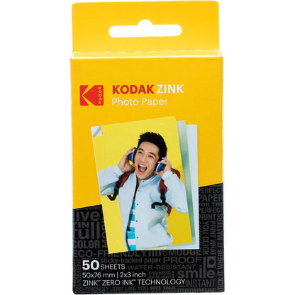Kodak 2ʺ x 3ʺ Premium ZINK Photo Paper 50-Pack Compatible with Kodak PRINTOMATIC (NOT with Kodak Mini Shot, Mini2)