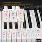 Buy now QMG Piano Keyboard Stickers for 88/76/61/54/49/37 Key Large Letter Piano Stickers for Learning, Removable Piano Keyboard Letters, Notes Label for Beginners and Kids, Made in USA at indiglob india