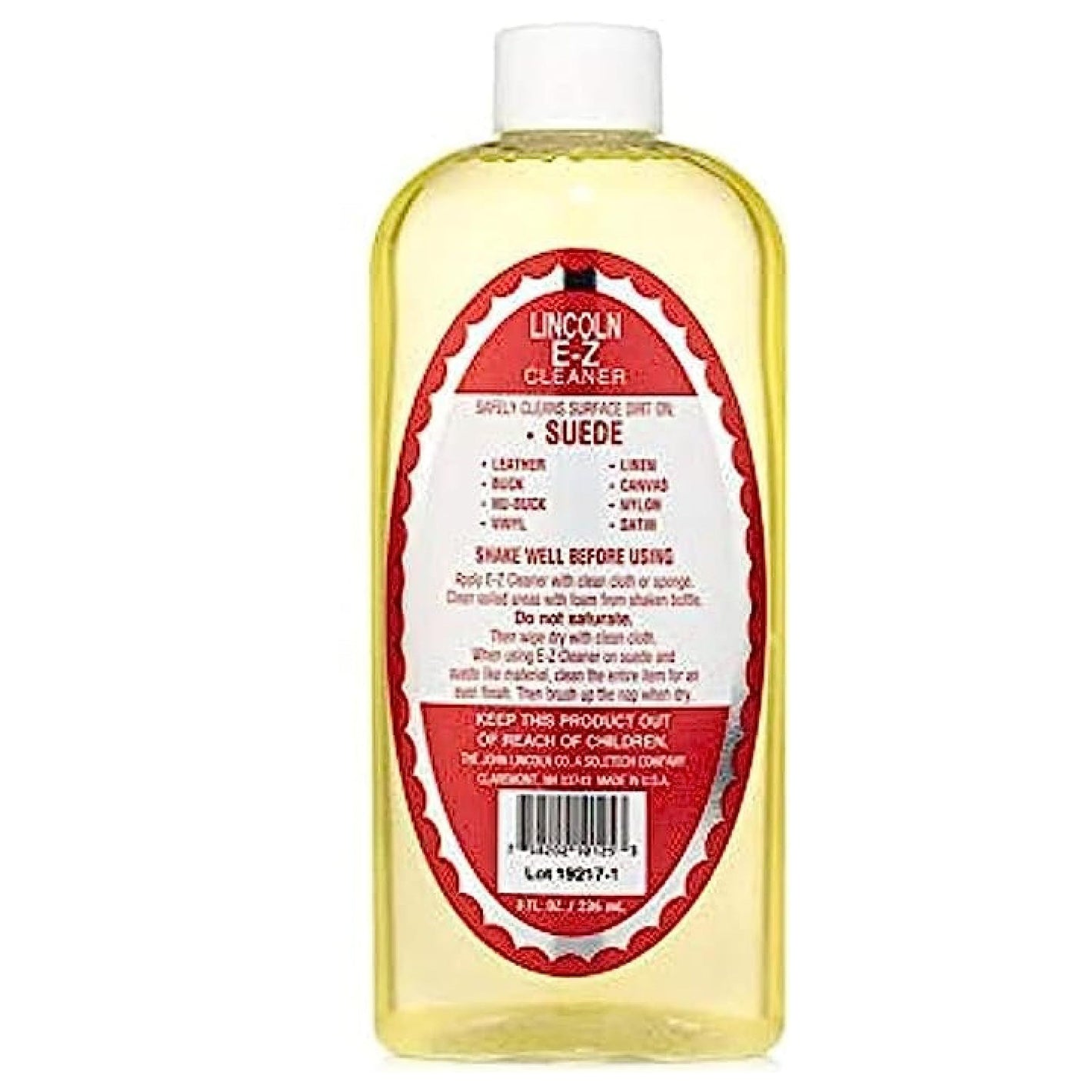 Buy now Lincoln E-Z Cleaner -The Original All-Purpose Cleaner for Leather, Suede, Fabric- Removes Dirt, Salt Stains 8oz Made in USA at indiglob india