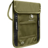 VENTURE 4TH Passport Holder Neck Wallet with RFID Blocking Nylon Lining - Hidden Neck Pouch for Travel (Black) - Green