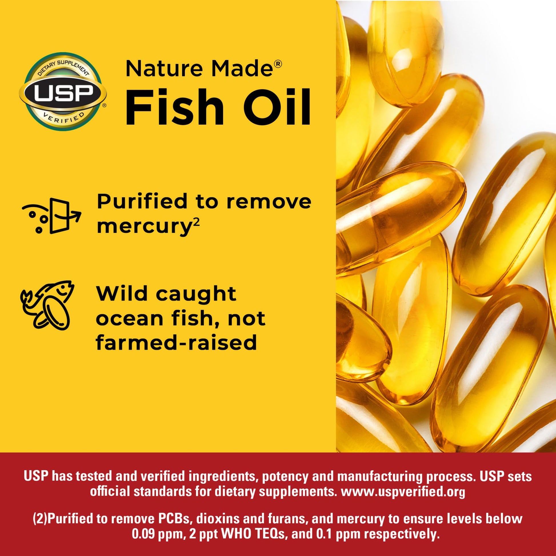 Buy now Nature Made Fish Oil Omega 3 Supplements, 1000mg Softgels, Omega 3 Fish Oil for Healthy Heart Support, 250 Softgels, 125 Day Supply at indiglob india