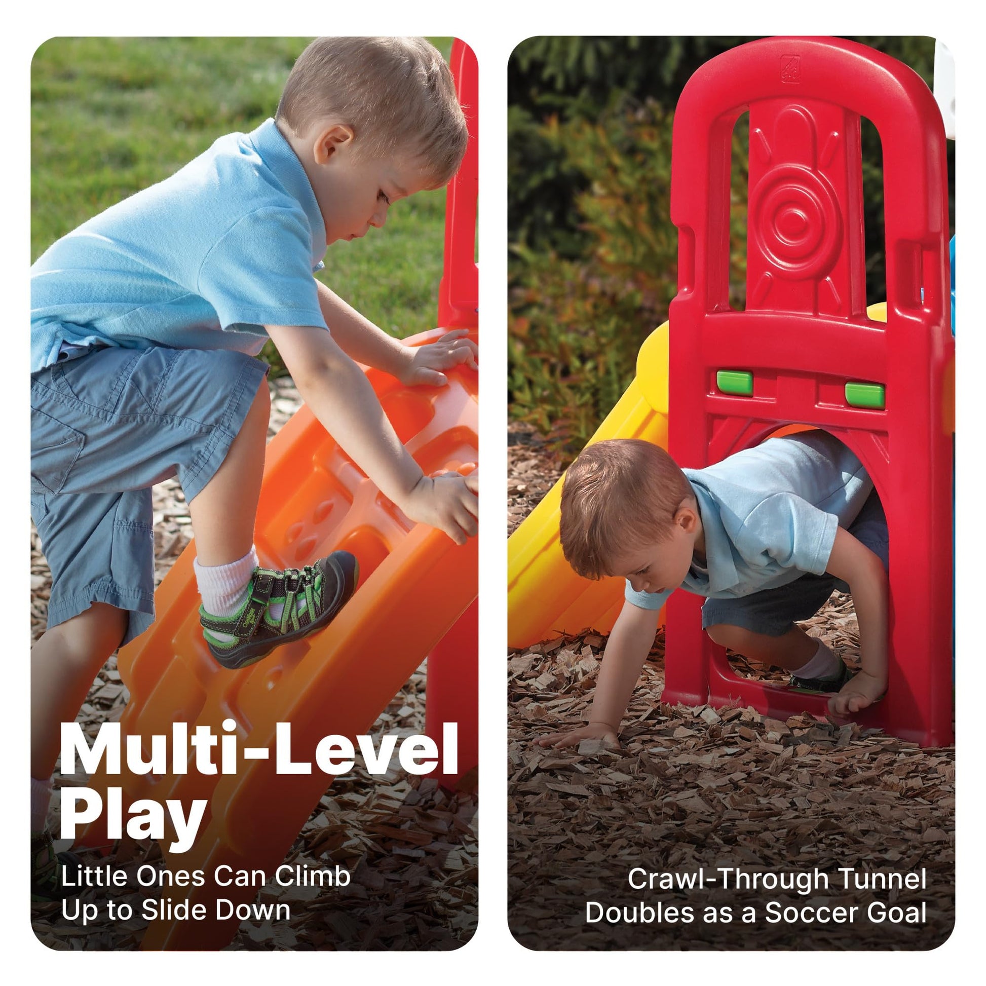 Buy now Step2 Game Time Sports Climber, Kids Indoor/Outdoor Playset, Backyard Playground Set, Slide, Climbing Wall, Basketball Hoop, Outside Jungle Gym, For Toddlers 2-6 Years Old at indiglob india
