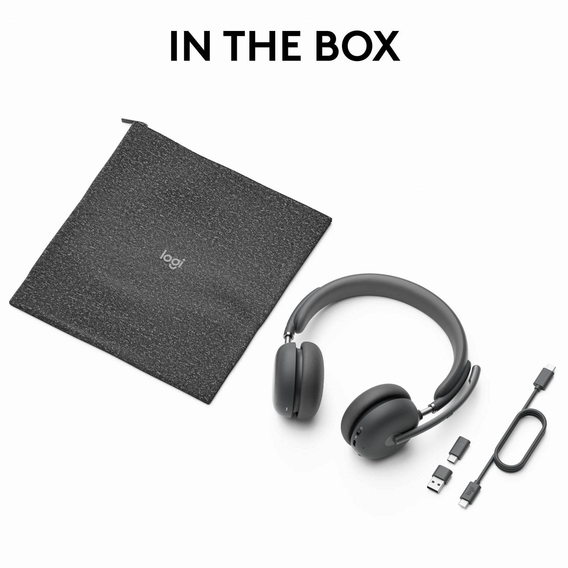 Buy now Logitech Zone 950 Premium Noise Canceling Headset with Hybrid ANC, Bluetooth, USB-C, USB-A, Certified for Zoom, Google Meet, Google Voice, and Fast Pair - Graphite at indiglob india