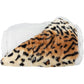 Sherpa Fleece Throw Blanket - 50x60-Inch Machine-Washable Reversible Throw - Fluffy Blankets for Couch, Chair, or Bed by Lavish Home (Leopard)