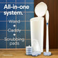 CLOROX ToiletWand Toilet Bowl Cleaner- Toilet Brush, Storage Caddy and 16 Disinfecting Refill Heads