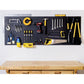 WallPeg 2 Black Pegboard Panels (24"x16" Each) with 36 Assorted Peg Hooks – Heavy-Duty Peg Board Garage Organizer Kit – Patented Flex-Lock Hooks – Made in USA Wall Storage System