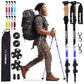 Buy now TrailBuddy Trekking Poles – Lightweight 7075 Aluminum Hiking Poles for Women, Men & Seniors – Collapsible or Foldable Walking Sticks for Travel, Trails & Balance at indiglob india