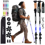Buy now TrailBuddy Trekking Poles – Lightweight 7075 Aluminum Hiking Poles for Women, Men & Seniors – Collapsible or Foldable Walking Sticks for Travel, Trails & Balance at indiglob india