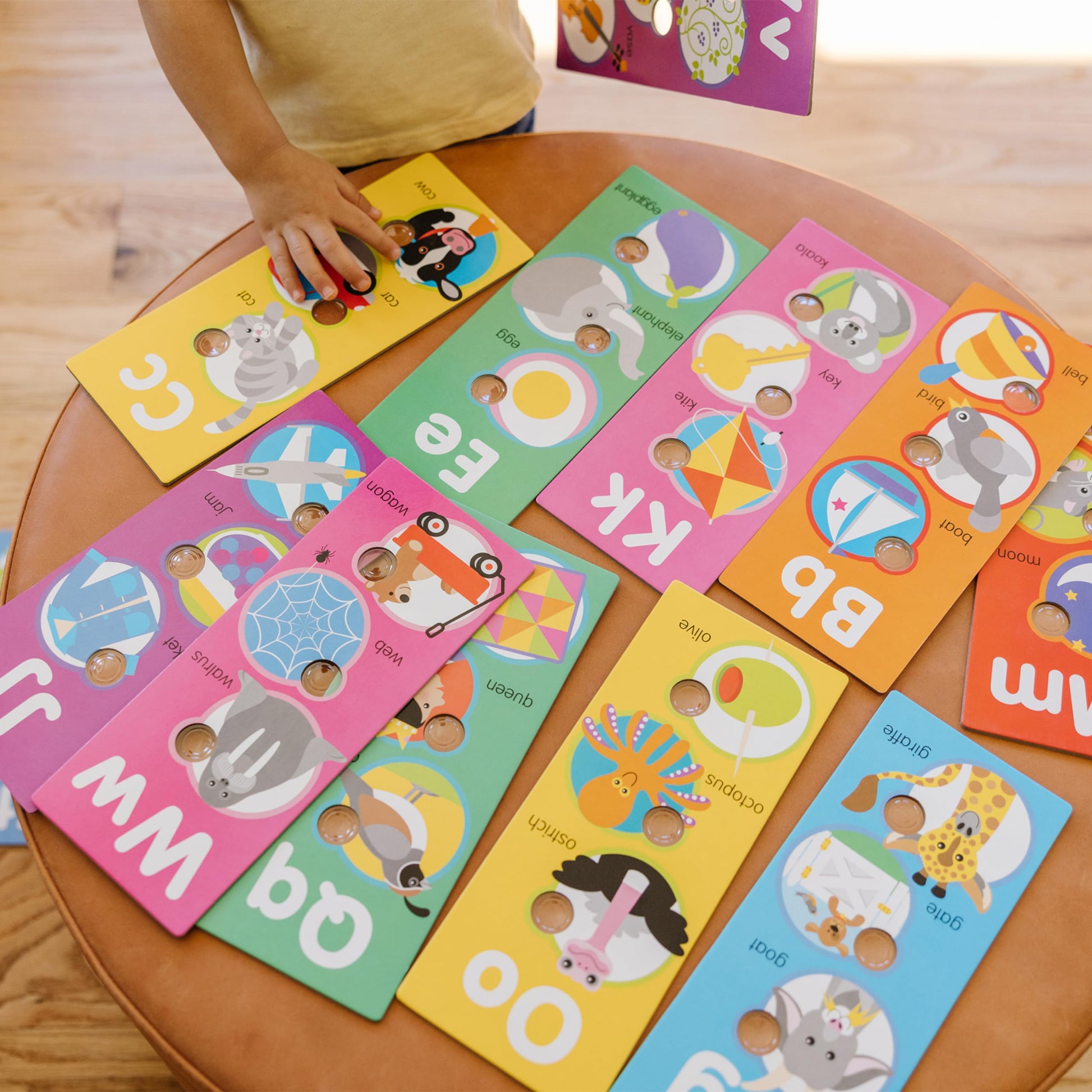 Buy now Melissa & Doug Poke-a-Dot! Alphabet Jumbo Learning Cards, 13 Double Sided Interactive ABC Flash Cards, Educational Activities for Toddlers and Preschoolers, Ages 1+ at indiglob india