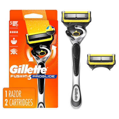 Buy now Gillette ProGlide Shield Razor for Men, Handle + 2 Blade Refills at indiglob india