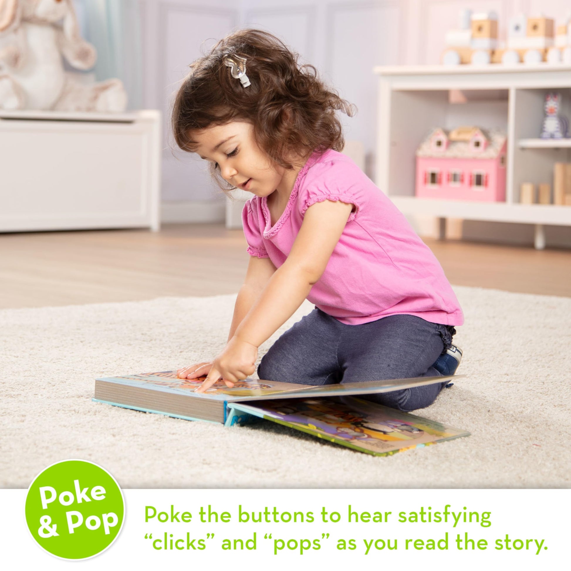 Buy now Melissa & Doug Children's Book - Poke-A-Dot: The Wheels on the Bus Wild Safari (Board Book with Buttons to Pop) at indiglob india