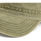 VOBOOM Washed Cotton Military Cadet Army Caps Unique Design Vintage Flat Top Hat