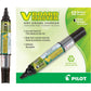PILOT V Board Master BeGreen Refillable Dry-Erase Markers, Bullet Tip, Black Ink, 12 Count