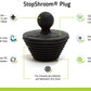 Buy now StopShroom Tub 2 Pack Universal Stopper for Bathtub and Bathroom Sink Drains, Black Plug 2pk, 2 Count at indiglob india