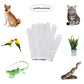 alfyng Bird Training Anti-Bite Parrot Chewing Protective Gloves, Small Animal Handling Gloves for Parrotlets Cockatiels Finch Macaw (1 Pair White)