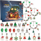 Christmas Advent Calendar Bracelets 2025 for Girls 24 Days Xmas Countdown Calendar DIY Jewelry Making Kit Gift 22 Charm Beads 2 Bracelets for Kids Teens Women