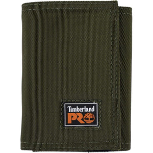 Timberland PRO Men's Cordura Nylon RFID Trifold Wallet with ID Window