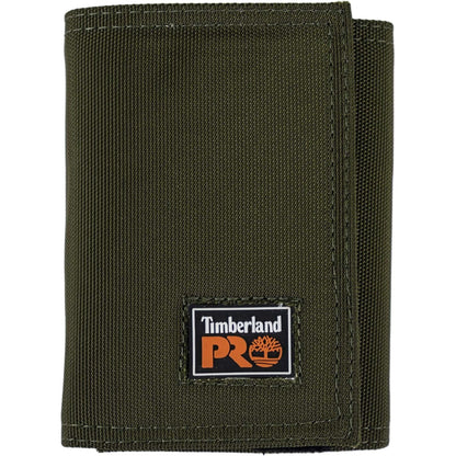 Timberland PRO Men's Cordura Nylon RFID Trifold Wallet with ID Window