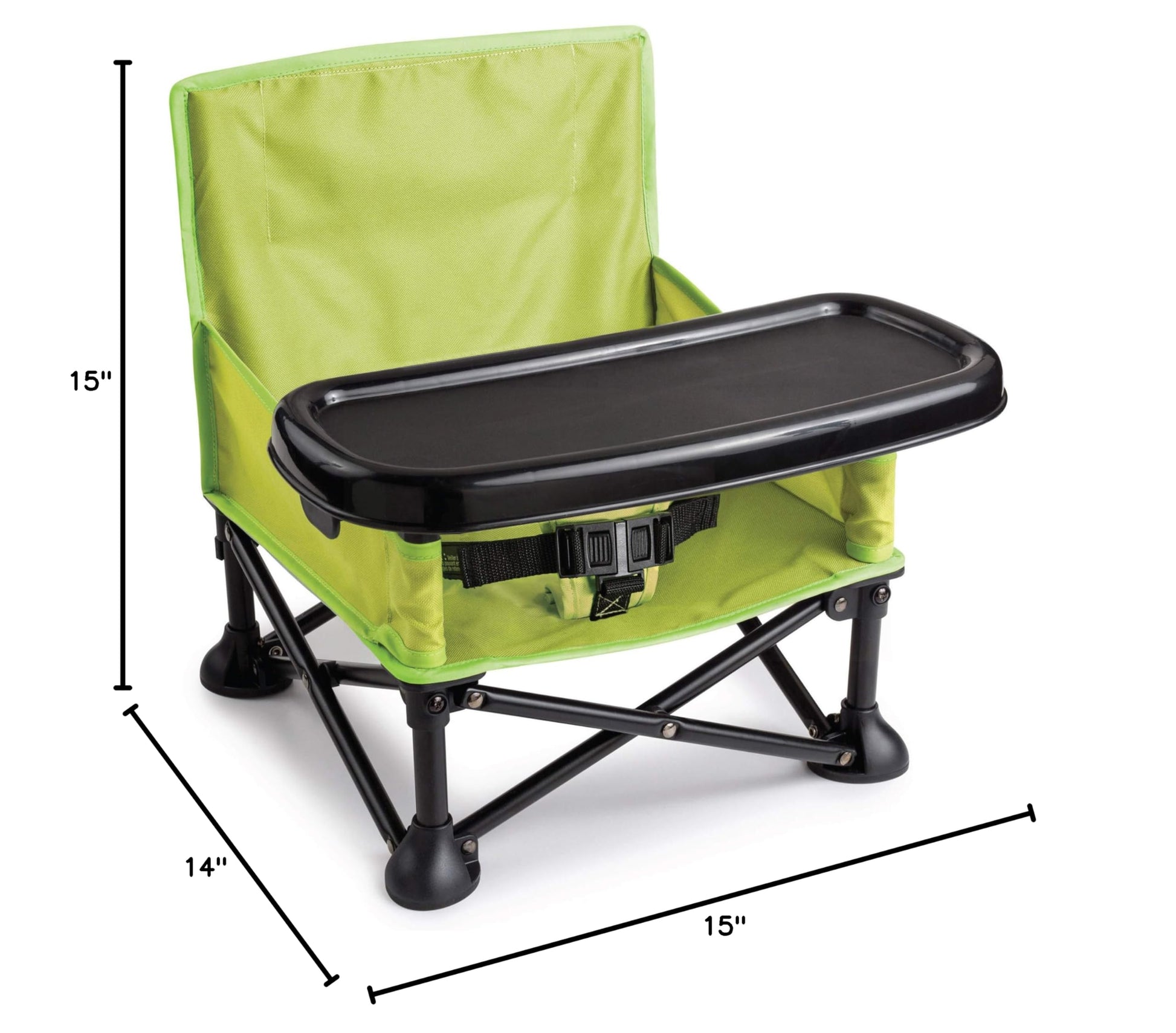 Buy now Summer by Bright Starts Pop 'N Sit Portable Booster Chair, Floor Seat, Indoor/Outdoor Use, Compact Fold, Green, 6 Mos - 3 Yrs at indiglob india