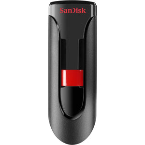 SanDisk 128GB Cruzer Glide USB 2.0 Flash Drive - SDCZ60-128G-B35,Black