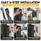 Buy now 2-Pack TOUGHBOLT Double Deadbolt Sliding Patio Door, Child Safety, Home Security Lock with 3-Receiver Latches Included - Installation Required at indiglob india
