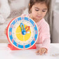 Buy now Melissa & Doug Turn & Tell Wooden Clock - Educational Toy with 12+ Reversible Time Cards at indiglob india