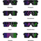 WOWSUN LED Glasses Light Up Dynamic Party Favor Glasses Festival Christmas USB Rechargeable LED Rave Glowing Flashing Glasses
