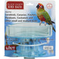 Lixit Quick Lock Bird Cage Bath for Lovebirds, Canaries, Finches, Parakeets, and Cockatiels and Other Small to Medium Feathered Friends (Pack of 1)